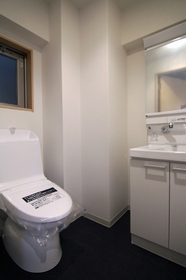 Toilet. "Because of the model room photo, It might be different from the present situation. "