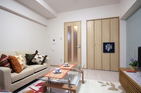 Living and room. "Because of the model room photo, It might be different from the present situation. "