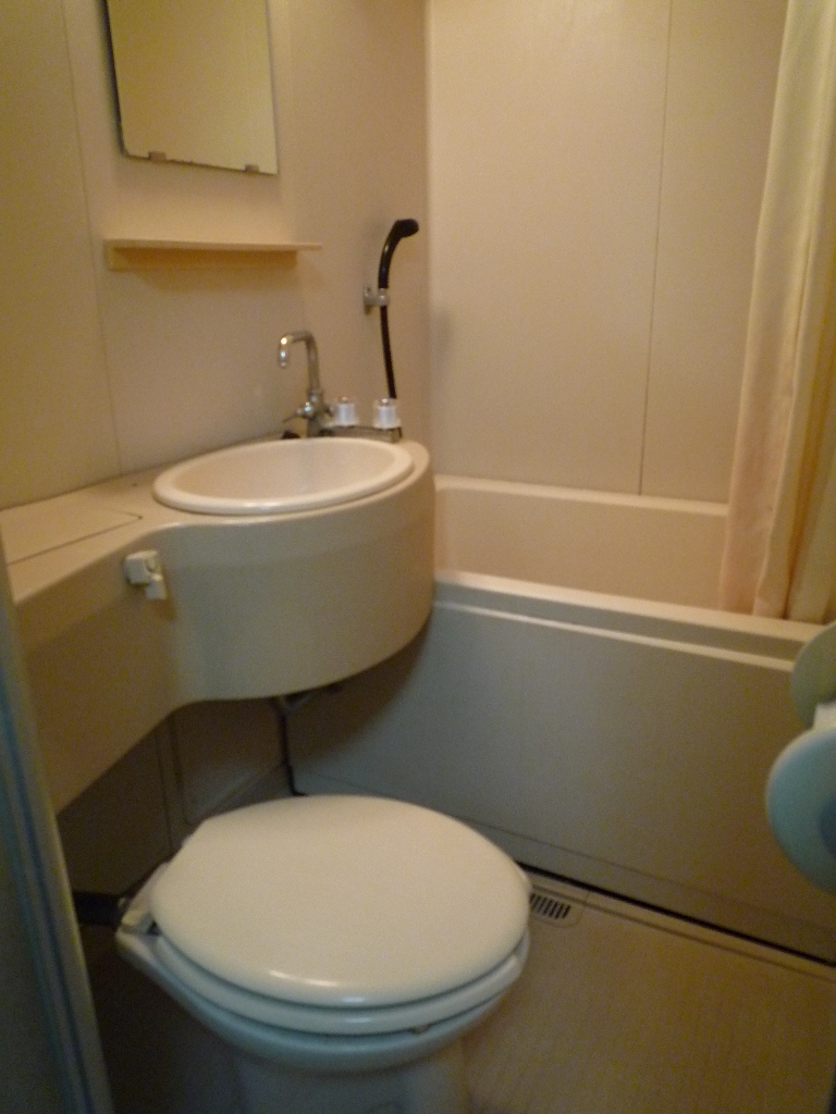 Toilet. Unit is the type of bus. 