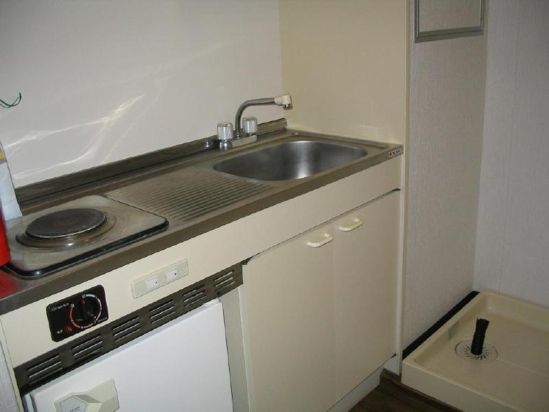 Kitchen. With a mini fridge