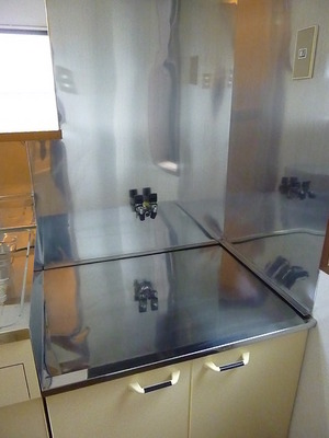 Kitchen. Gas stove Storage