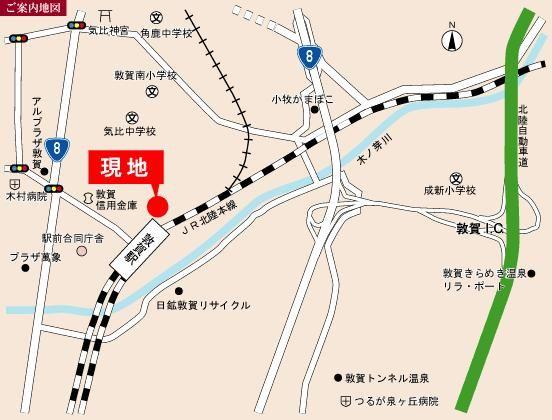 Local guide map. Access map image 1