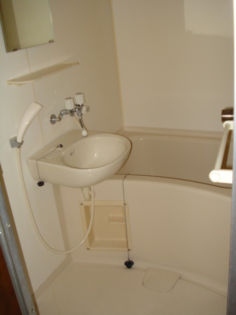 Bath. It is a photograph of the bathroom. 