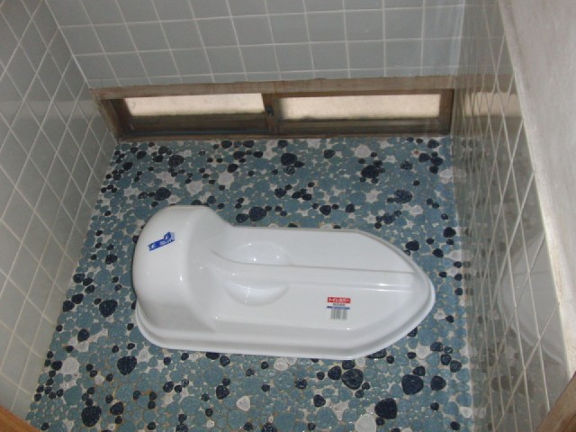 Toilet. It is the state of the women's toilet. 