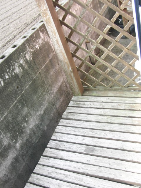 Other room space. Balcony of wood deck