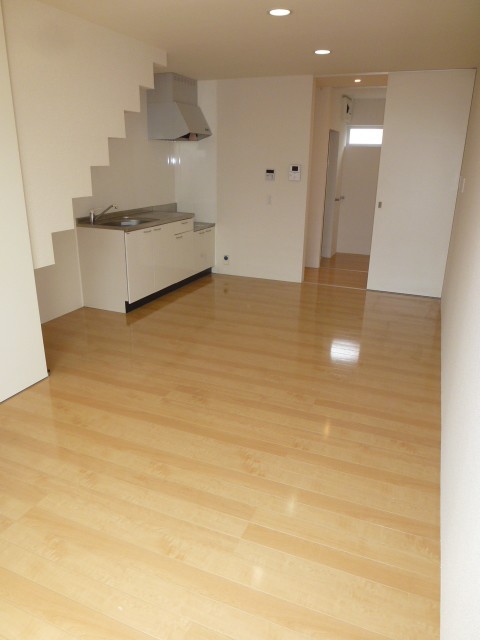 Living and room. Shiny is flooring