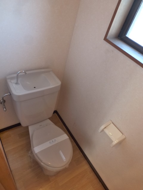 Toilet. It is a flush toilet