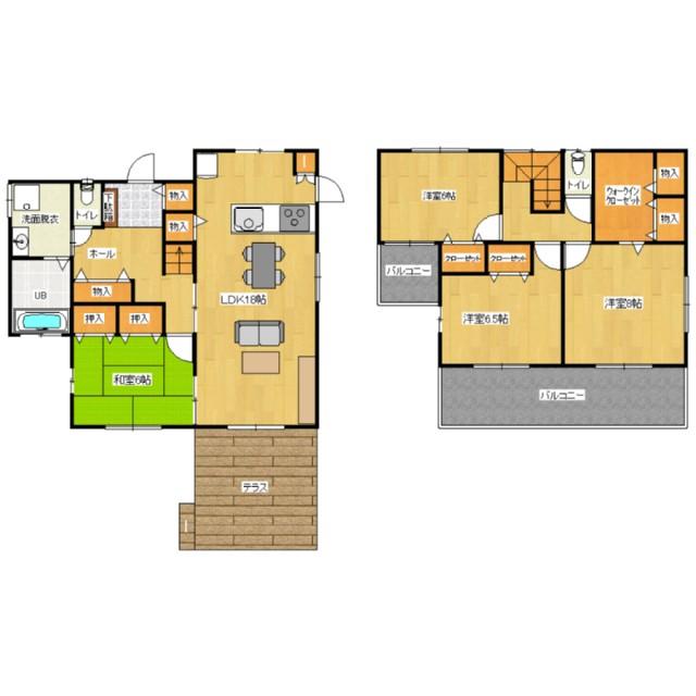 Floor plan. 22,800,000 yen, 4LDK, Land area 115.93 sq m , Building area 115.93 sq m