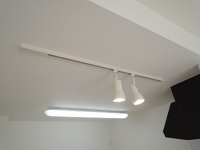 Kitchen. Indirect lighting in the kitchen