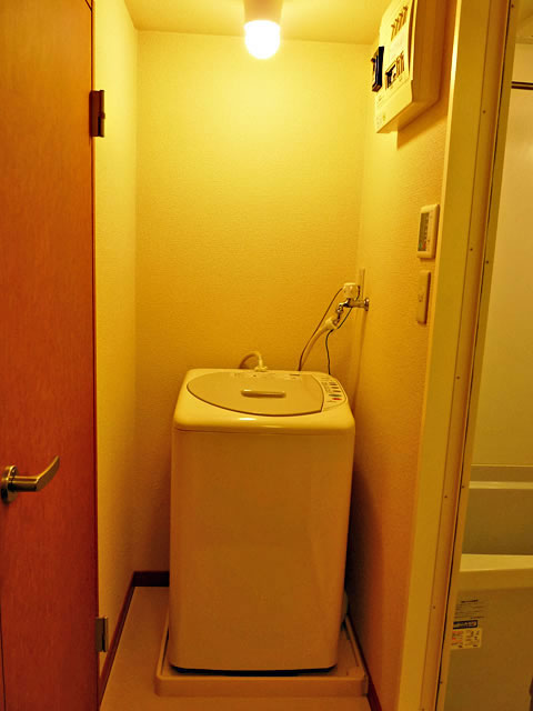 Washroom. Washing machine