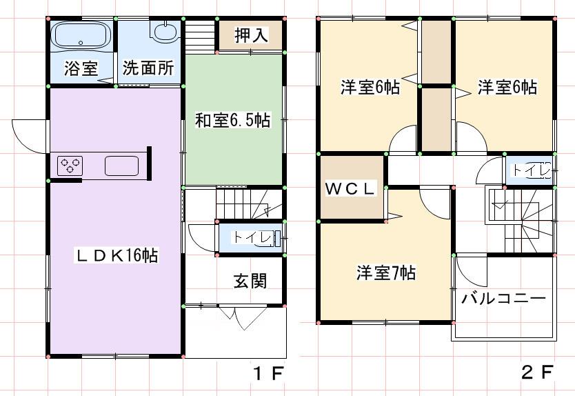 Floor plan. 24,800,000 yen, 4LDK + S (storeroom), Land area 156.03 sq m , Building area 99.22 sq m