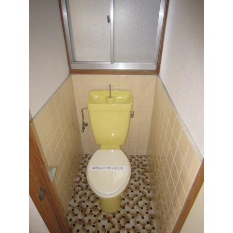 Toilet. It is the restroom! It comes with a window