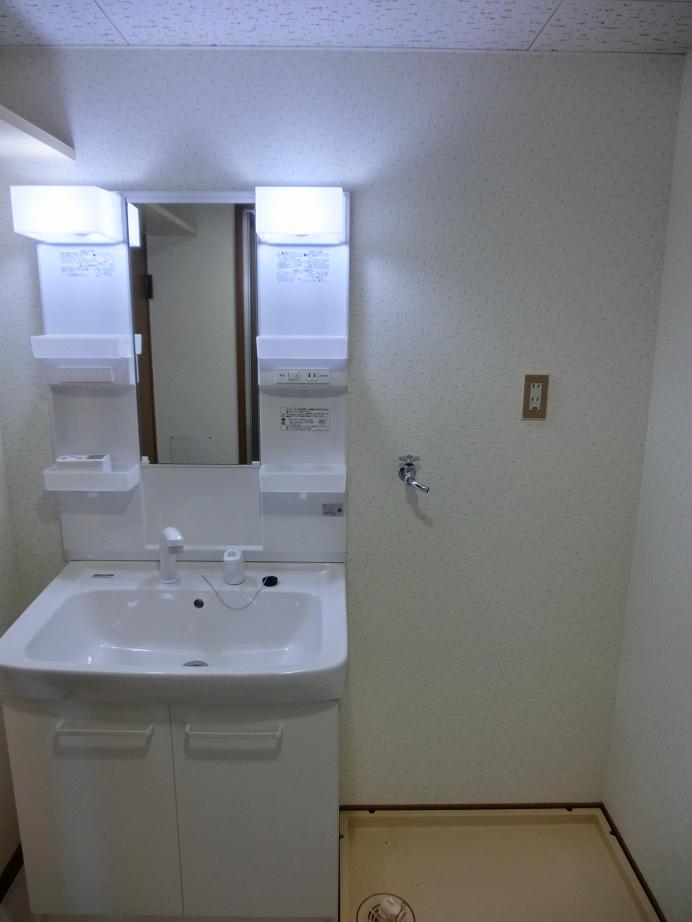 Washroom. Shampoo is Dresser new