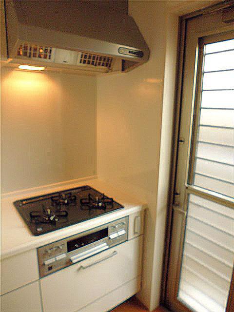 Kitchen. Three-necked gas stove