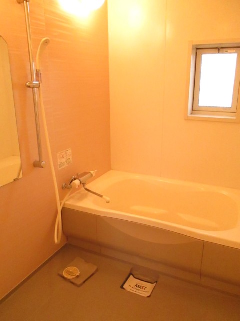 Bath. The bathrooms are small window with