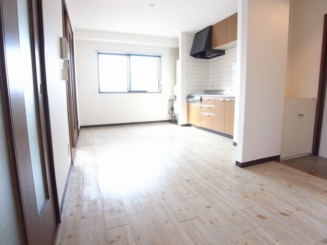 Living and room. Around the kitchen