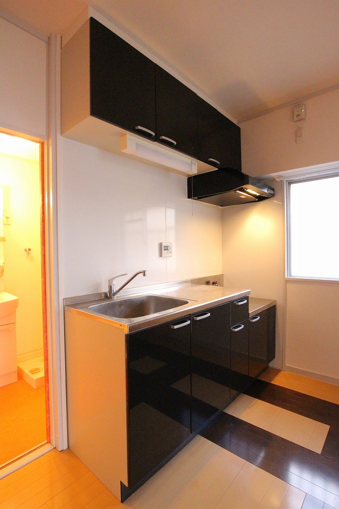 Kitchen. Gas stove installation type