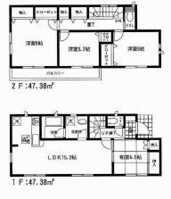 Floor plan. 22,800,000 yen, 4LDK, Land area 148.98 sq m , Building area 94.76 sq m ◆ ◆ Your family spacious living room that everyone is comfortable and welcoming ☆