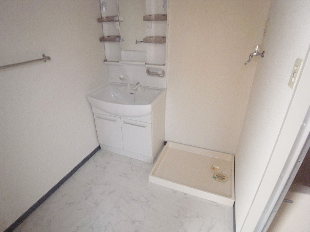 Washroom. With shampoo dresser