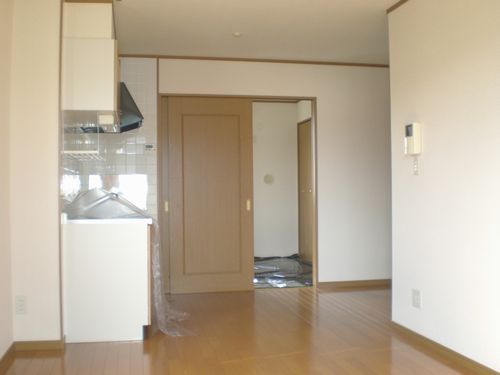 Living and room. Kitchen space.