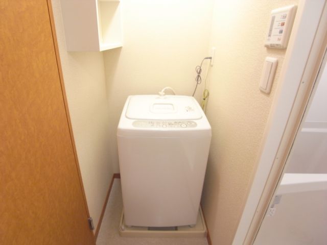 Washroom. Washing machine