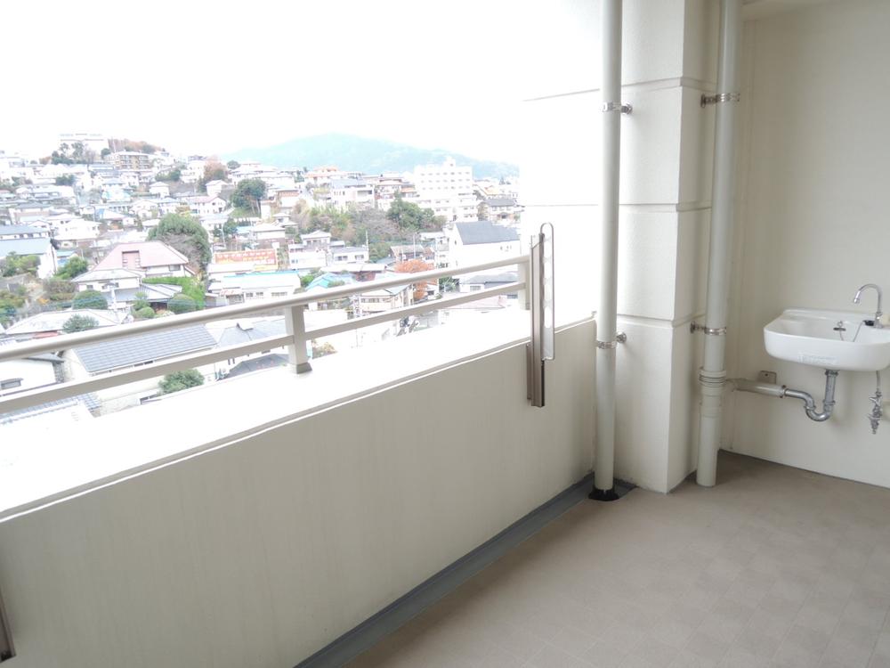 Balcony. Slop sink balcony