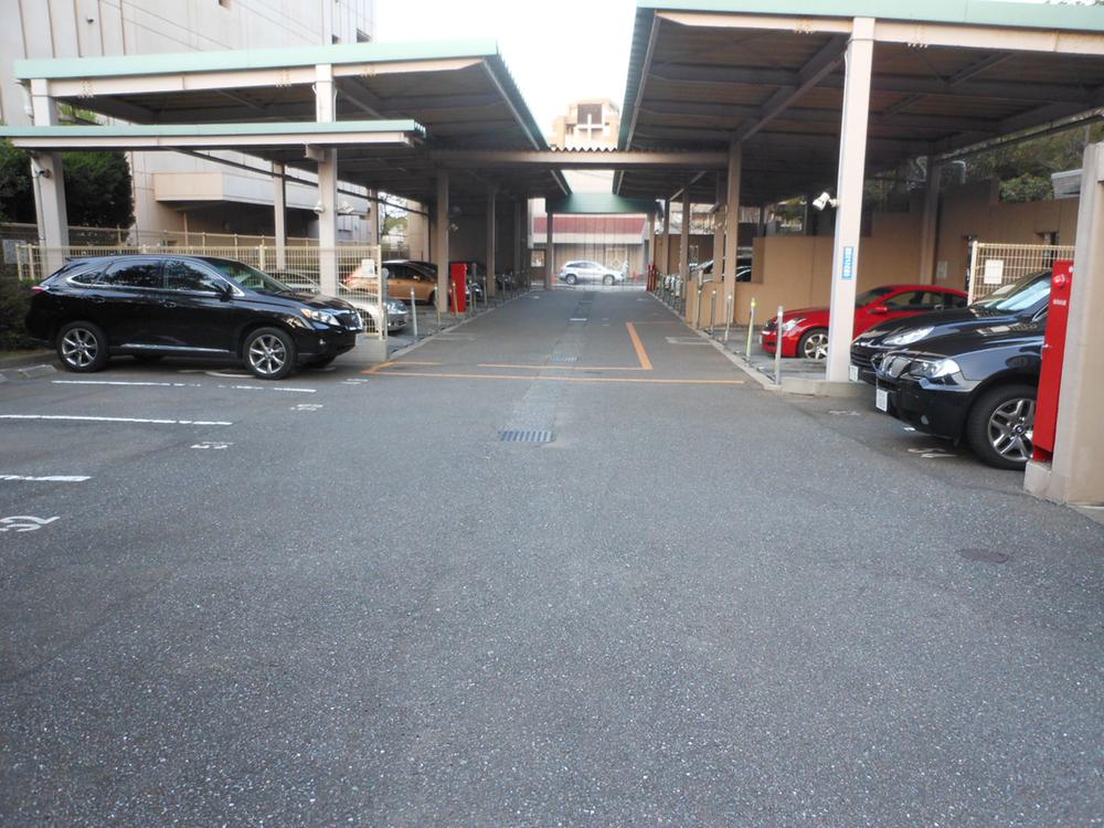 Parking lot. Common areas
