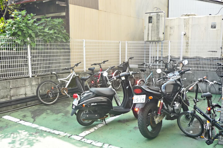 Other common areas. Bicycle-parking space