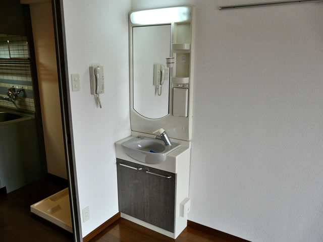 Washroom. Bathroom vanity