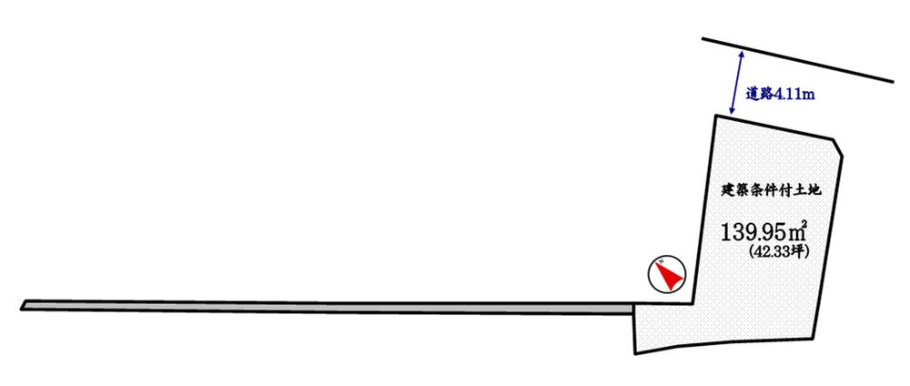 Compartment figure. Land price 17.5 million yen, Land area 139.95 sq m land about 42 square meters