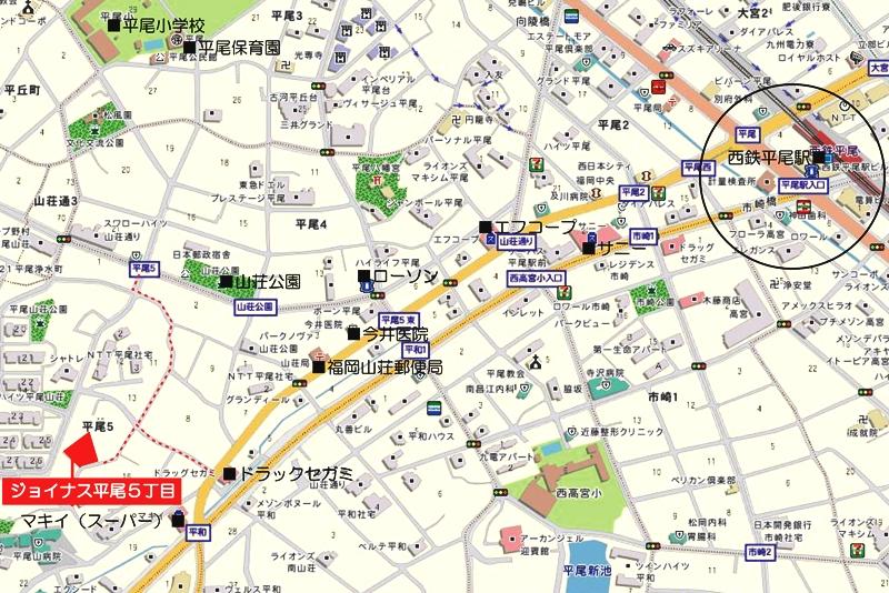 Local guide map. map