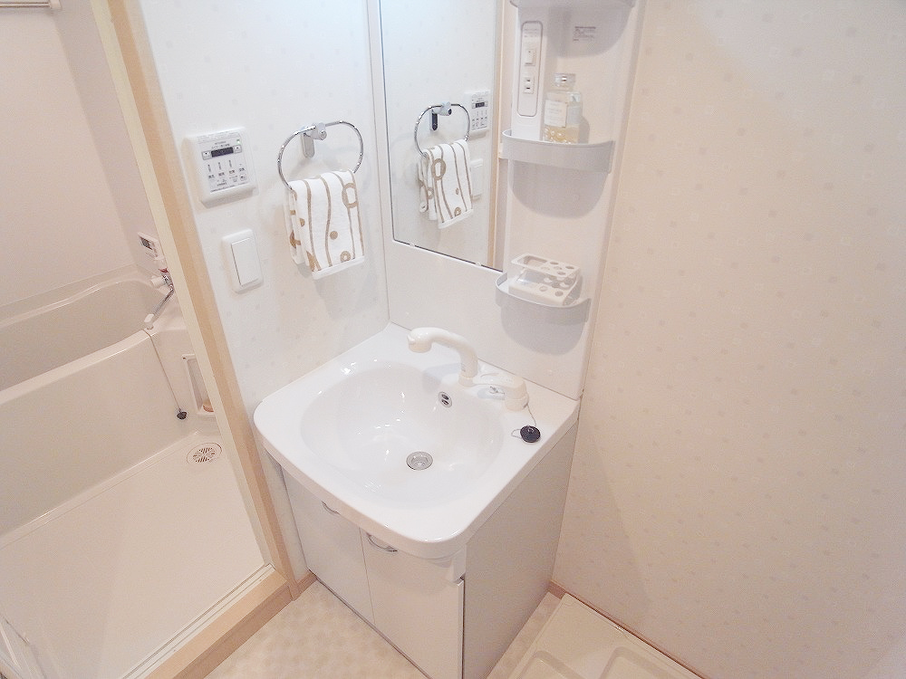 Washroom. With shampoo dresser