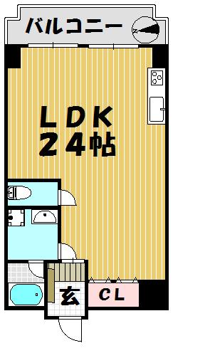 Floor plan. Price 14.3 million yen, Occupied area 54.42 sq m , Balcony area 6.08 sq m