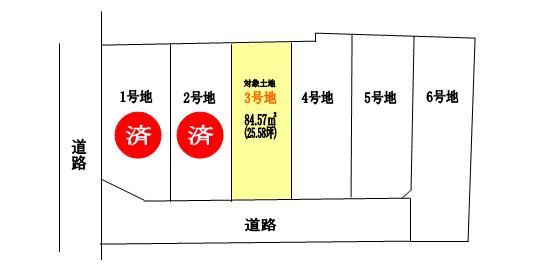 Compartment figure. Land price 20.4 million yen, Land area 84.57 sq m other compartments also ask