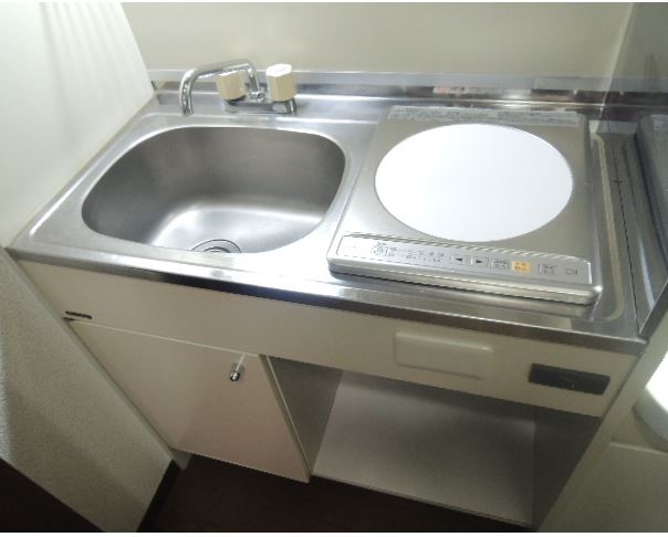 Kitchen. Convenient IH system kitchen