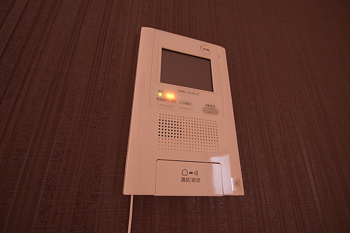 Security. Monitor with intercom