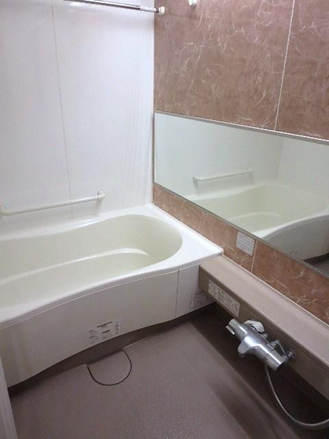 Bathroom. With mirror bathroom