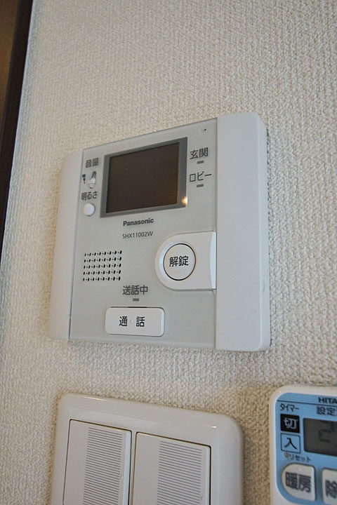 Security. TV monitor with intercom