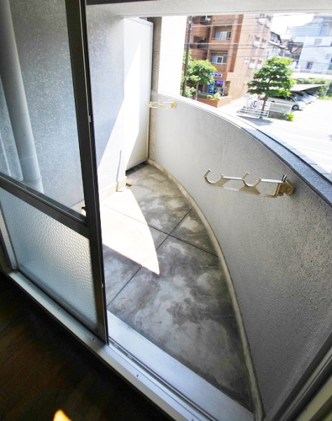 Balcony. Stylish form of balcony