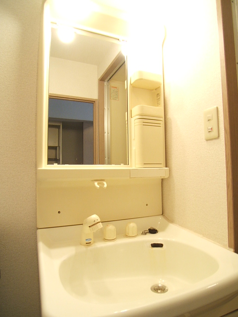 Washroom. With basin dressing room