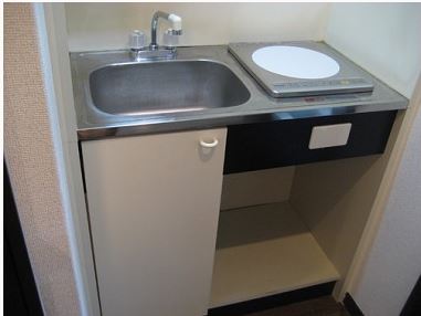 Kitchen. Hakadori also cuisine in IH