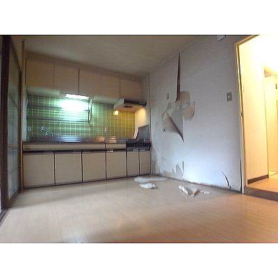 Living and room. Interior before