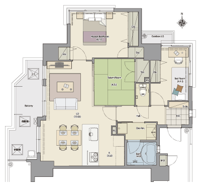 Floor: 3LDK, occupied area: 72.27 sq m, Price: 27.5 million yen