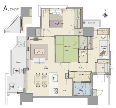 Floor: 3LDK, occupied area: 72.27 sq m, Price: 28,200,000 yen ~ 29.6 million yen