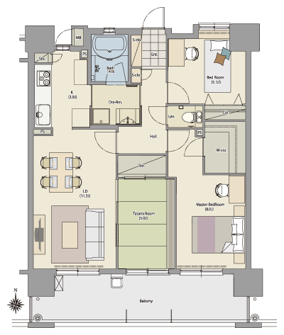 Floor: 3LDK, occupied area: 74.75 sq m, Price: 27.5 million yen ~ 30,600,000 yen