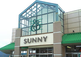 Supermarket. 185m to Sunny (super)