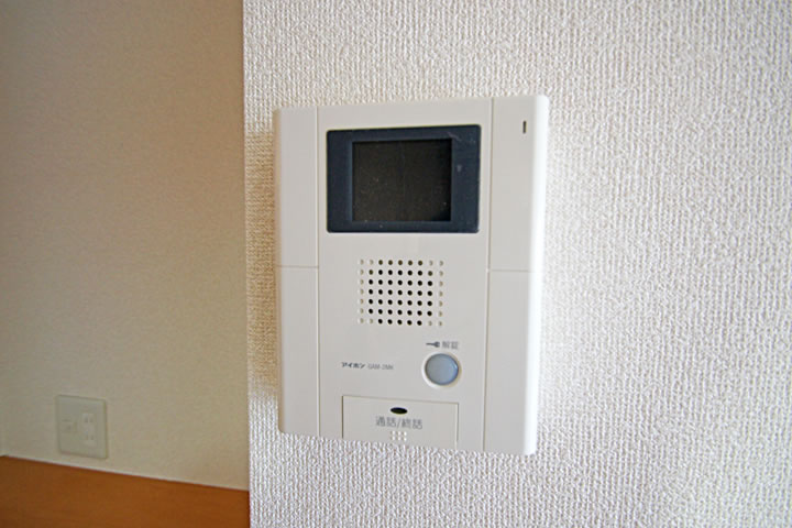 Security. TV monitor with intercom