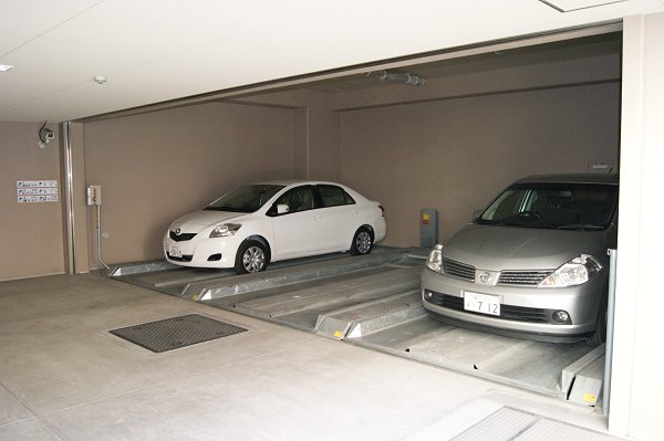 Parking lot. On-site parking