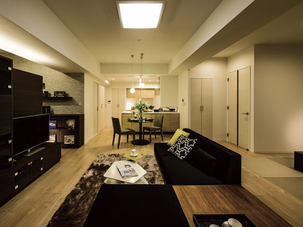 Living.  [living ・ dining]  ※ All indoor photo shoot at the A type model room. Free menu plan ・ ColorSelect, Adopt the option of paid. It is both application deadline. In fact a slightly different is the CG processing some empty, etc..