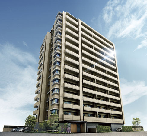 Shared facilities.  [appearance] While fused to the town, Form edgy honor the quiet assertion. Earth color of the tile with a nuance is keeping the long time appearance, It will increase the flavor along with the stack of time. (Rendering)